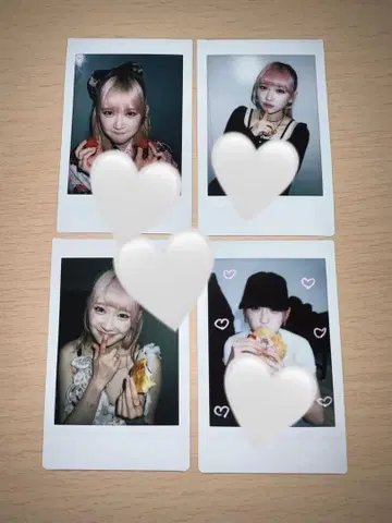 REIRIE 런치 폴라로이드 카네코 리에 4장 세트