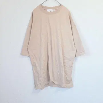 tree cafe 티셔츠 L 사이즈 베이지 오버 사이즈 티셔츠