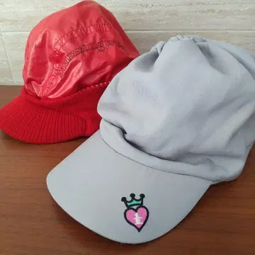 먼싱웨어 골프 겨울용 챙 부착 모자 2개 세트