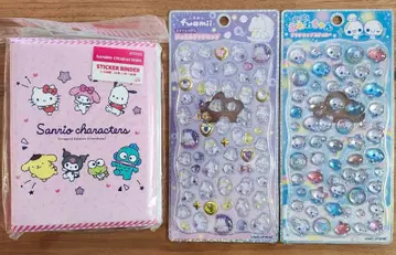 산리오 캐릭터즈 스티커 바인더 씰 세트 미사용 정품