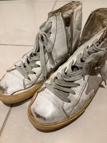 골든구스 하이컷 카모플라주 스니커즈