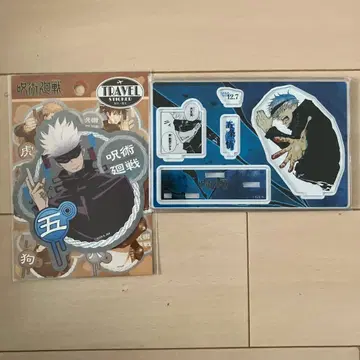 주술회전 고죠 사토루 아크릴 스탠드 스티커 세트