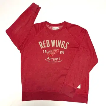 XL 사이즈 레드윙 맨투맨 트레이닝복 남성용 아메카지 로고 자수