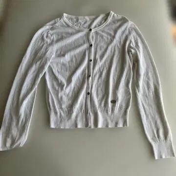 Foxey 화이트 가디건 긴팔