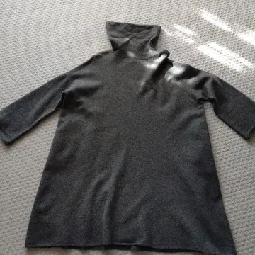 45R 플로트 니트 융모 드레스 니트 원피스 그레이