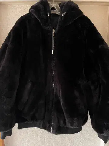 ZARA 리버서블 인조 모피 자켓 XL