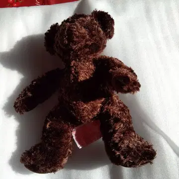 브라운색 곰 모양 봉제 인형