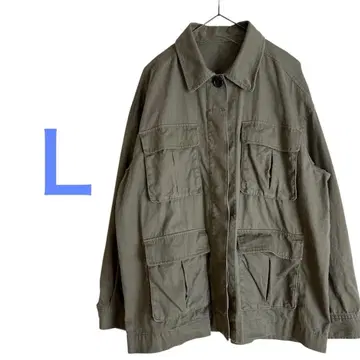밀리터리 자켓 카키 히요쿠 올리브 그린 L