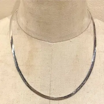 SILVER925 HERRINGBONE NECKLACE/실버 목걸이