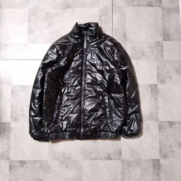 y2k 광택 JIN GUAN HUA 에나멜 다운 자켓 그런지