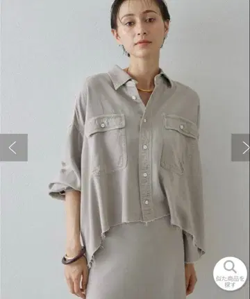 윔 가젯 텐셀 섬유 사용 셔츠 베이지 FREE 사이즈