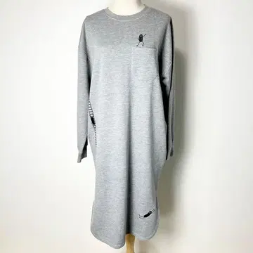 새상품급 그라니프 graniph 맨투맨 원피스 그레이 로고 F 가을/겨울