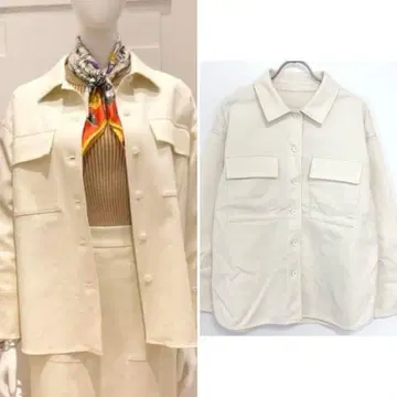 Demi-Luxe BEAMS 정가 2만 워셔블 더블 코튼 오버 셔츠