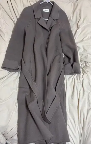 snidel 롱 리버 코트 모카