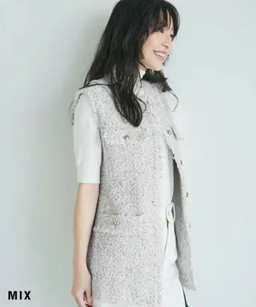 BASEMENT online MAAYA DESIGN 트위드 베스트