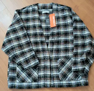 TIGHTBOOTH 체크 무늬 가디건