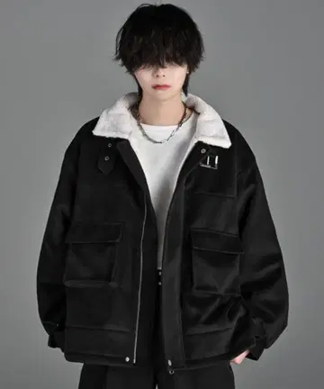 [ ADRER ] B-3 melton / boa flight jacket