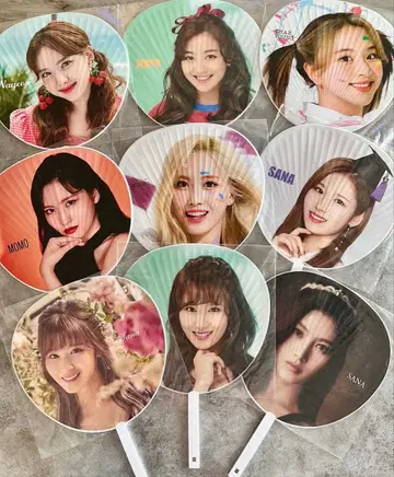 새상품 세트 TWICE 부채 9개 묶음 판매