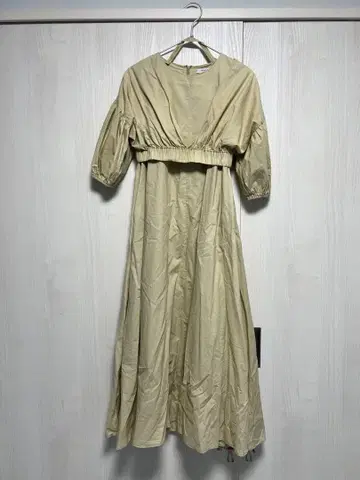 [ RANDA ] 란다 2way 베이지 롱 원피스 플레어 슬리브