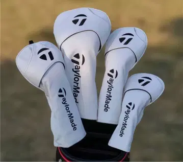 테일러메이드 TaylorMade 골프 헤드커버 4세트 화이트 컬러