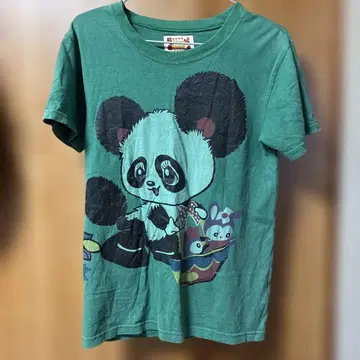 구제샵 구매 귀여운 팬더 프린트 T셔츠 M 사이즈