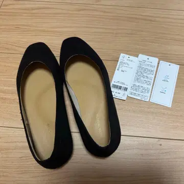 블랙 스웨이드 플랫슈즈 새상품