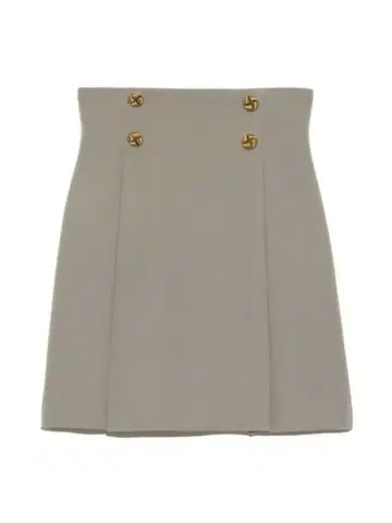 릴리 브라운 프론트 버튼 미니 스커트 그린 0 사이즈