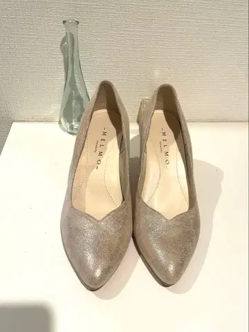 실버 글리터 스틸레토 하이힐