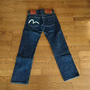 EVISU 30주년 기념 다크 블루 데님 팬츠 33 32