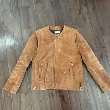 원더랜드 브라운 스웨이드 자켓