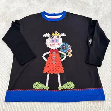 오레보레 브라 캐릭터 패턴 긴팔 티셔츠