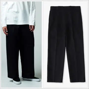 이번 시즌 론 헤르만 유니온 런치 라이트 캔버스 팬츠 테이퍼드 블랙 S