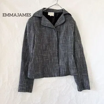 엠마 제이 자카드 테일러드 자켓 레이온 혼 복합 버튼