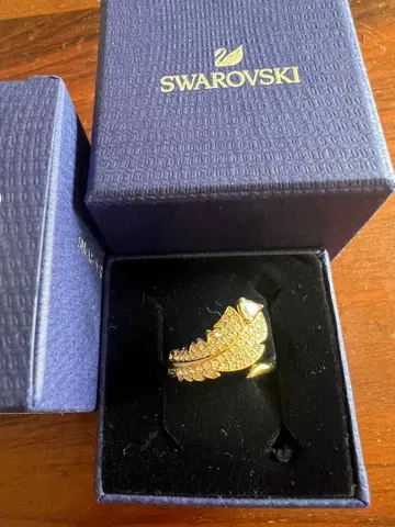 스와로브스키 스와로브스키 반지 깃털 페더 반지 55157555 금