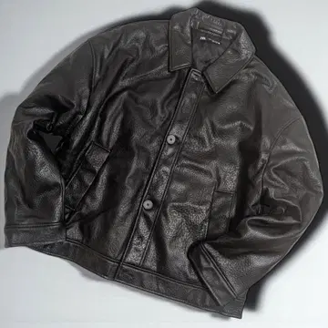 [ 즉시 완판 아이템 ] 주름 가공 ZARA 페이크 가죽 자켓 XL 블랙