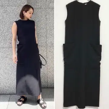 MARW UNITED ARROWS 빅 포켓 원피스 36 블랙