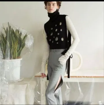 leinwande 치즈 니트탑