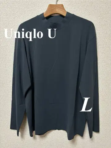 [유니클로 U] 새상품급 드라이EXUV컷T셔츠 긴팔 L 다크 그레이
