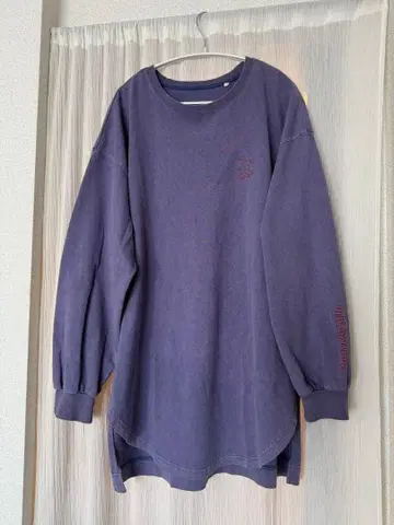 #Pokke 오버 사이즈 롱 T 퍼플 에조사슴 치즈