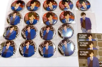 하이큐 쿠로오 테츠로 캔뱃지 홀로캔 아크릴 스탠드 특전 카드