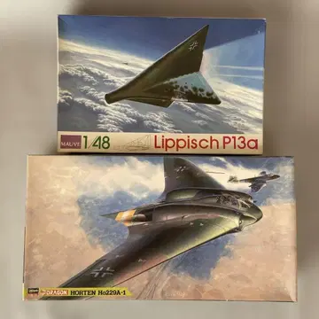 1/48 드래곤 호르텐 Ho229A-1 & 모브 리피쉬 P13a