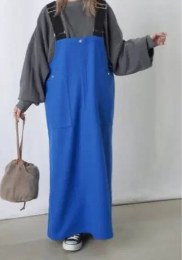 컨디션 최상 LADY LUCK LUCA 페이크 울 워크 살로펫 원피스