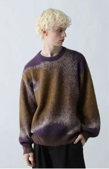 HARE 모헤어 패턴 니트 [ 신상 미사용품 ]