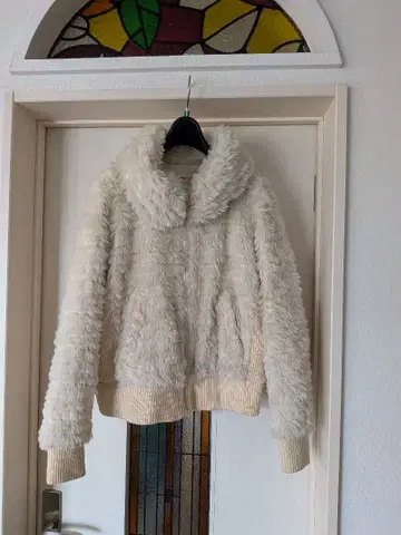 TSUMORI CHISATO 퍼 블루종 크림색