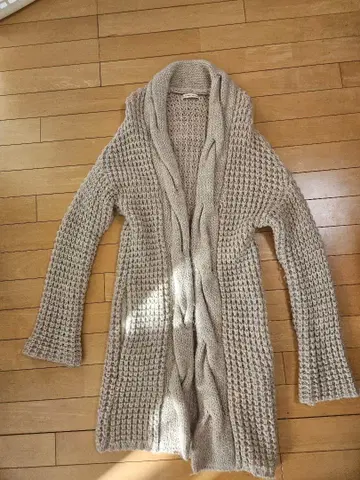 green label relaxing 니트 롱 가디건