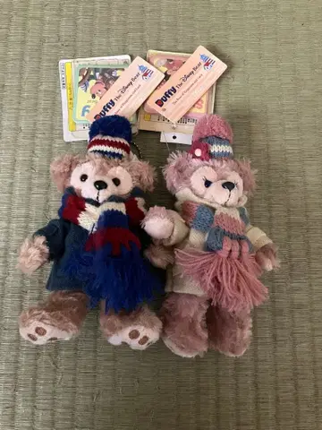 더피 셰리메이 봉제 인형 스웨터 2체 세트 택 포함 미사용 새상품