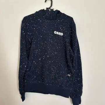 G-STAR 스플래터 패턴 후드 부착 후드티 XS