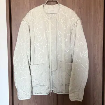 todayful 자카드 파이핑 블루종