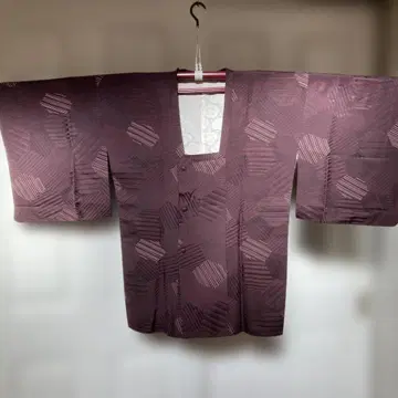 도진 코트 기하학 패턴 패치워크풍 기모노 코트