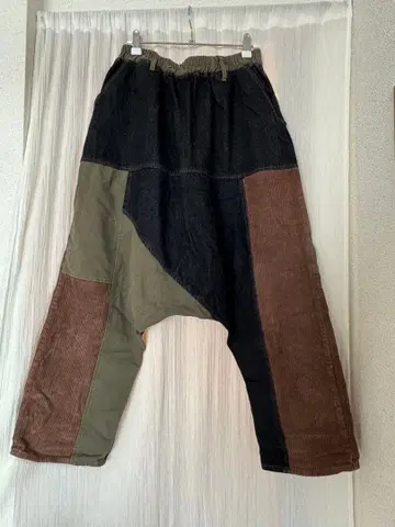 milimili 패치워크 사루엘 팬츠 여성용